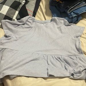 Lavender colored blouse